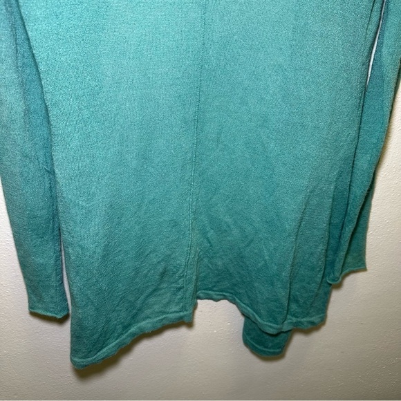 White + Warren Women's Green Sweater Open Cardigan Size Small - Picture 8 of 10